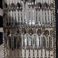 Servizio posate placcate argento Arg 800/1000