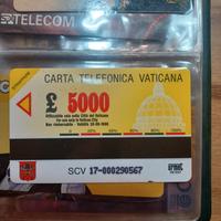 schede telefoniche vaticane nuove