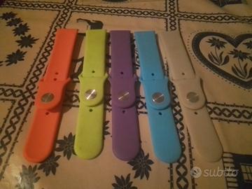 5 CINTURINI IN SILICONE ANSA 22MM NUOVI