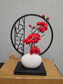 Bonsai artificiale con vaso in ceramica
