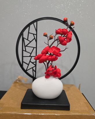 Bonsai artificiale con vaso in ceramica