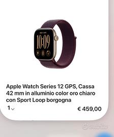 Apple watch serie 12 gps