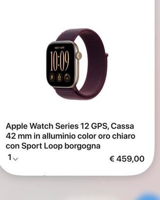 Apple watch serie 12 gps