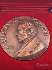 Medaglia bronzo Alessandro Manzoni