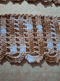 coppia trina all'uncinetto filet