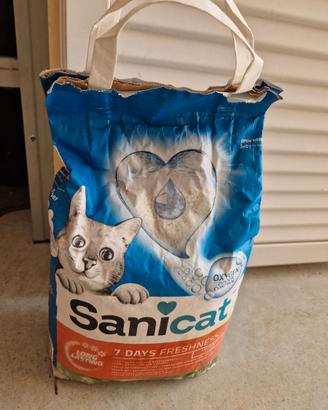 2 sacchetti Lettiera sanicat