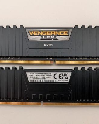 RAM 16GB (2x8) Corsair 3600MHz DDR4