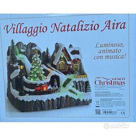VILLAGGIO NATALIZIO AIRA LUMINOSO DI BABBO NATALE
