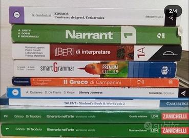 Libri 3,4,5 anno liceo classico