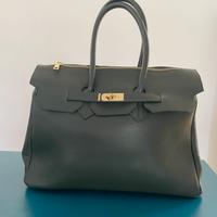 Borsa in pelle stile Birkin