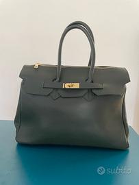 Borsa in pelle stile Birkin