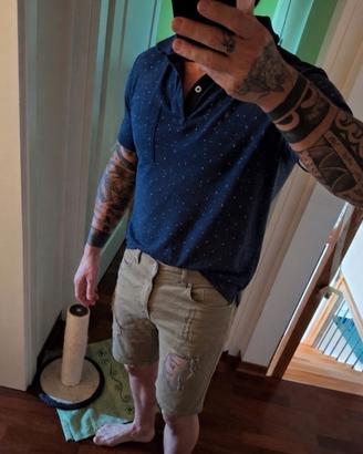 polo uomo blu