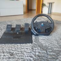 simulatore con volante pedali e cambio manuale