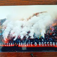 Foto tifo Milan anni 80 Brigate Rossonere Fossa 