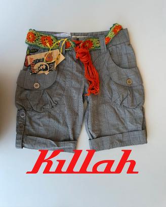 Killah pantaloncino  con cinta uncinetto nuovo