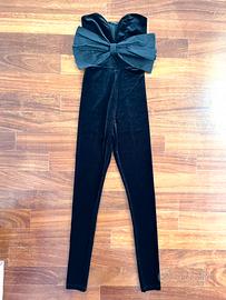 Tuta nera velluto TEZENIS, tg. S