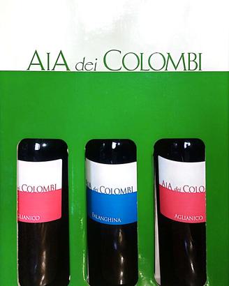 confezione 3 bottiglie vino Aia dei Colombi 