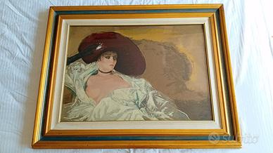 Opera pittore Mario Russo con cornice