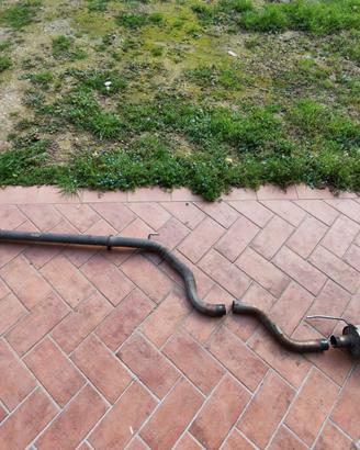 scarico ragazzon e downpipe punto abarth 