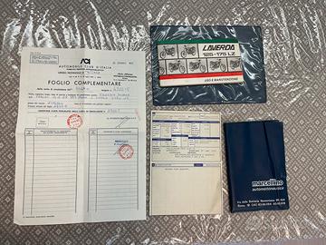 Libretto e documenti Moto Laverda 125 LZ1 (1982)