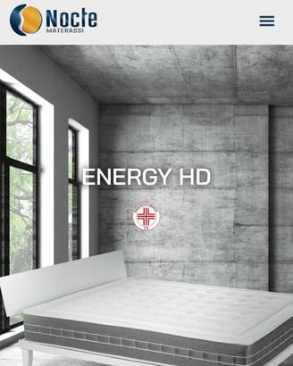 Rete a doghe e materasso Nocte 200x180