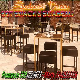SGABELLI E SNACK PER ESTERNO INTERNO PIZZERIA PUB