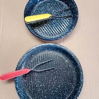 Set 2 Bistecchiere Vintage Smaltate (24/28 cm)