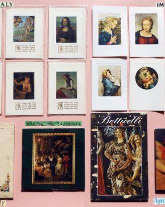 VINTAGE 1980 Carte Lettere Biglietti Opere d' ARTE