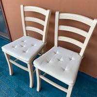 Sei sedie di legno come da foto