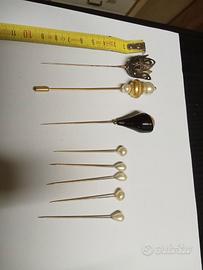 Spille con perla lotto di 8