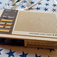 RADIO TRANSISTOR PHILIPS ELECTRONIC CLOCK D3140