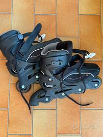 Pattini Neri Donna Roller fitness adulto