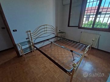 Struttura letto in ottone 160x200 + comodini