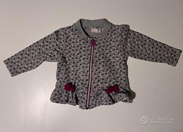 Felpa zip per bambina - Chicco - 74 cm - 12 mesi