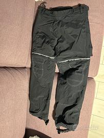 Pantaloni moto con imbottitura e protezioni