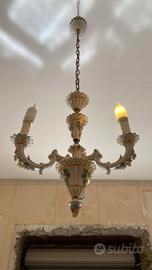 Lampadario Porcellana di Capodimonte 