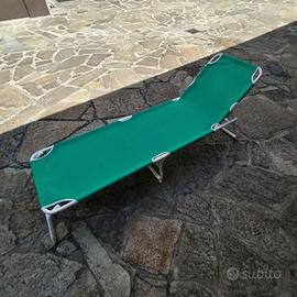 Lettino pieghevole prendisole