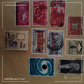 10 francobolli italiani usati del 1961/62/63