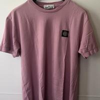 T-shirt Stone Island rosa originale