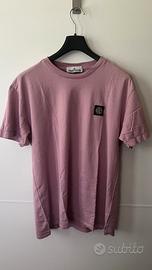 T-shirt Stone Island rosa originale