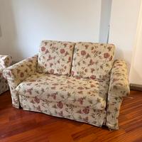 Coppia di divani sfoderabili (divano letto+divano)