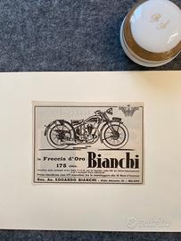 Pubblicità autentica 1932 motociclette bianchi