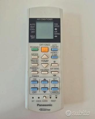 Telecomando condizionatore Panasonic A75C3704