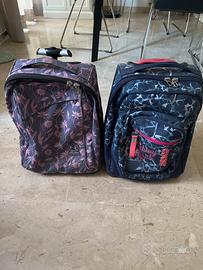2 Zaini scuola con ruote