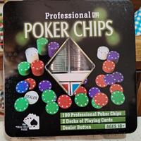 SET POKER CHIPS 100 PEZZI 2 MAZZI DI CARTE 