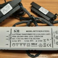 Alimentatore Trasformatore 12V 210W faretti alogen