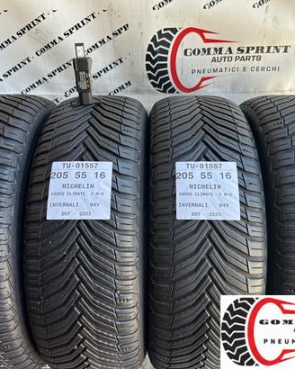 4 PNEUMATICI 205/55 R16 MICHELIN INVERNALI
