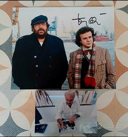 FOTO AUTOGRAFO J. CALÀ CON BUD SPENCER FILM BOMBER