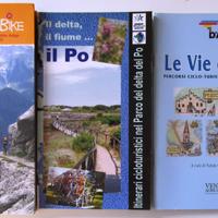 3 libri di itinerari ciclo-turistici Dolomiti, Po