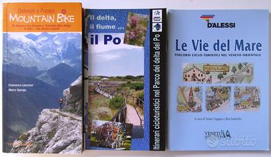 3 libri di itinerari ciclo-turistici Dolomiti, Po